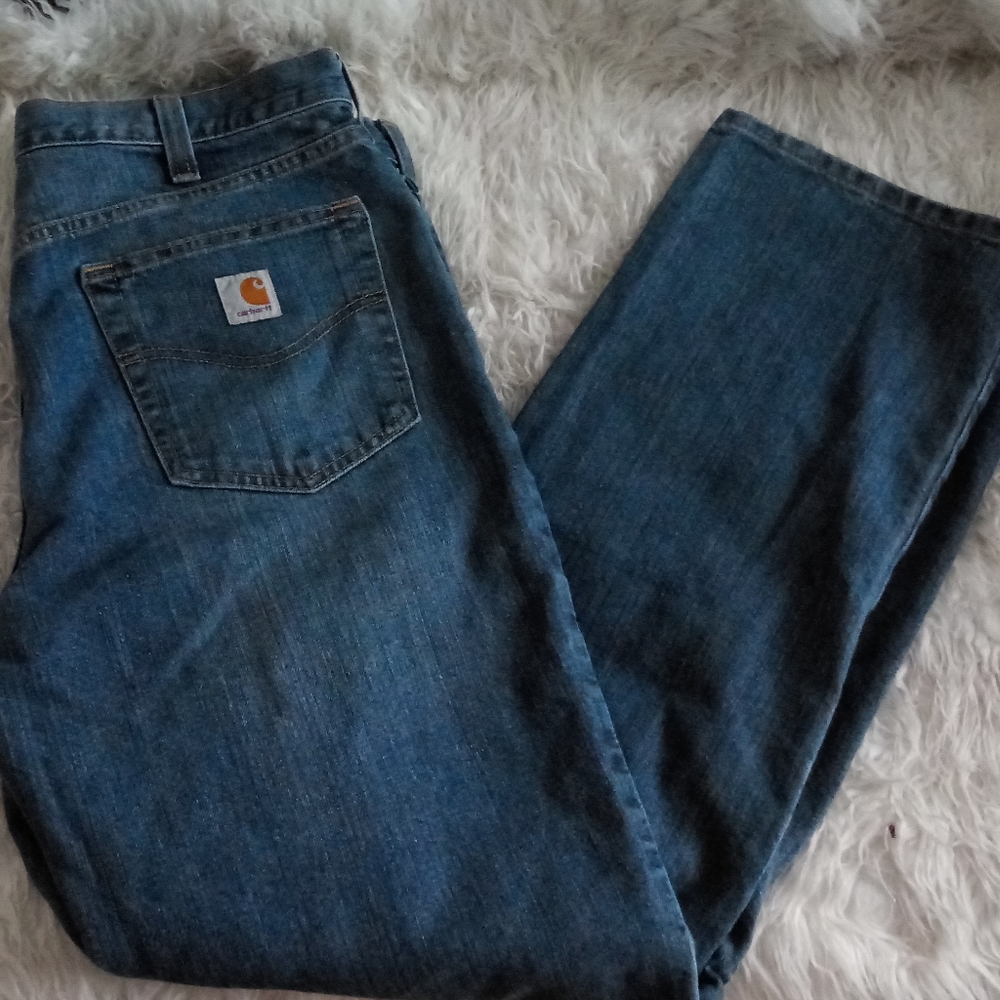Carhartt Straight Leg Relaxed Fit Jeans Size 36 X 32 - Picture 3 of 8